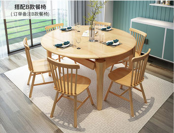 가정 가구 단단한 나무 테이블/팽창할 수 있는 둥근 식탁 현대 작풍